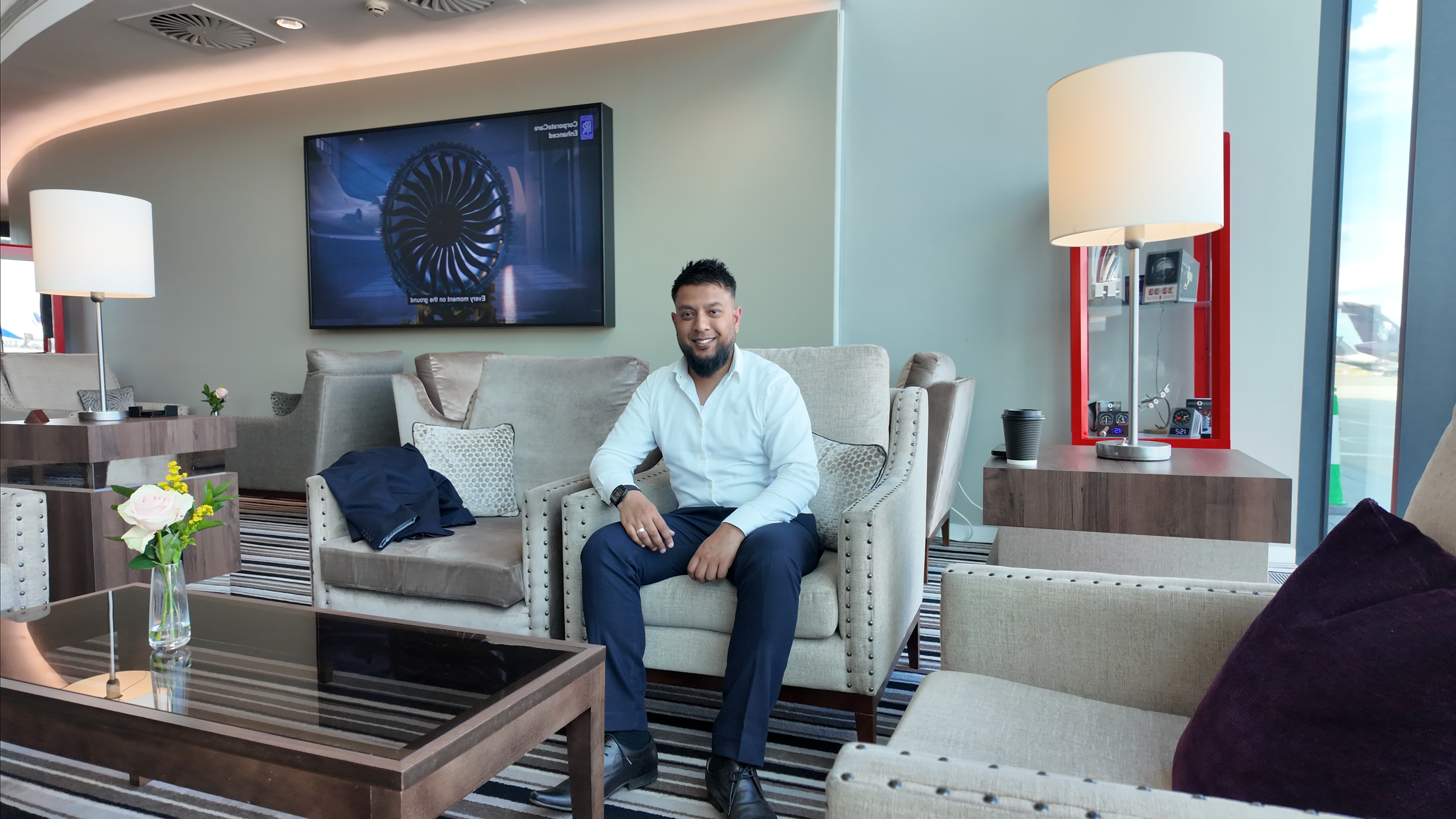 Private aviation lounge